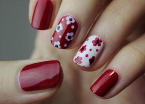 nail art, manicure, nails, flower background, nail polish, cuticles, red manicure, red nail art, floral nail art, floral nails, flowers, fingernails, nature, color, polish, woman, beautiful flowers, hand, nail spa, style, flower wallpaper, glamour, female, natural nails, elegant nails