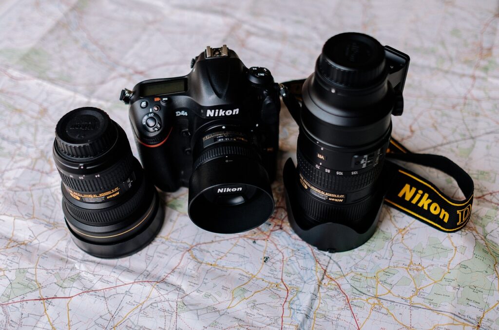 camera, lens, nikon, strap, map, travel, adventure, iso, shutter, aperture, technology, iso, iso, iso, iso, iso