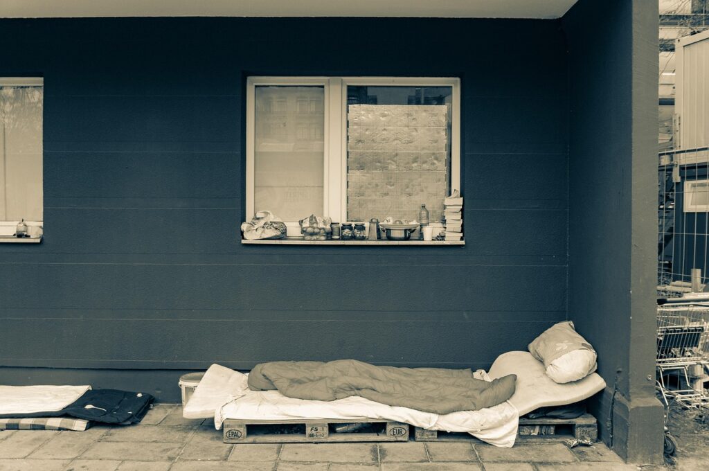 bed, homeless, mattress, apartment, road, city, poverty, mattress, mattress, mattress, mattress, mattress