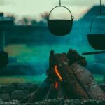 campfire, burning, camping, close up, cooking, cooking pots, fire, firewood, hot, pots, smoke, wood, embers, heat, campfire, camping, camping, camping, camping, camping, cooking, fire
