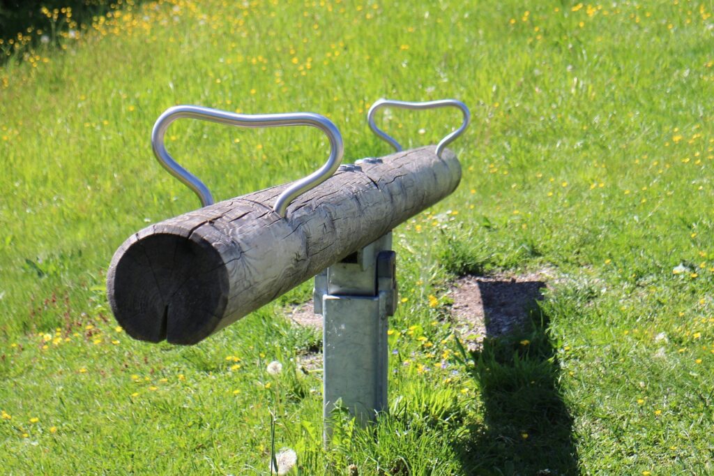 seesaw, swing, swing device, bar, game device, rock, balance, seesaw, seesaw, seesaw, seesaw, seesaw
