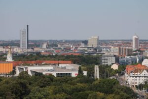 leipzig, mdr, tower, church, outlook, skyline, saxony, viewpoint